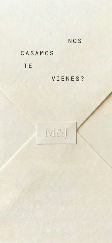 Editorial Wedding Invitation