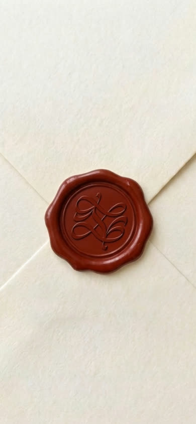 Boho Wax Seal Save the Date