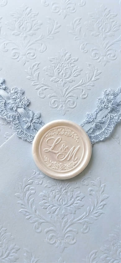 Bridgerton Lace Wedding Invitation