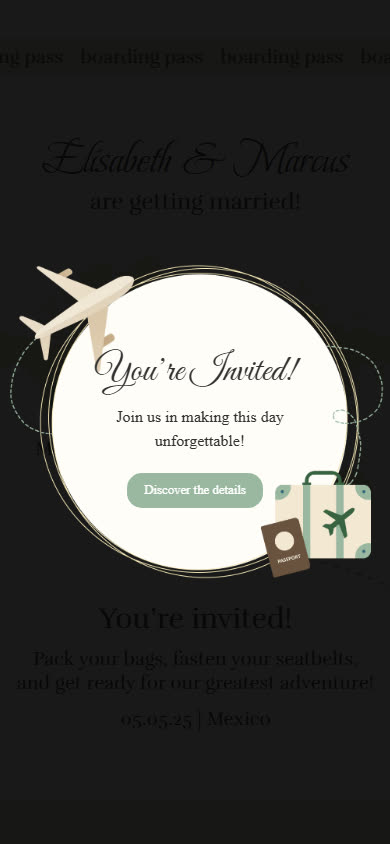 Destination Love Wedding Invitation