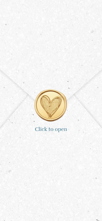 Dolce Vita Heart Seal Wedding Invitation