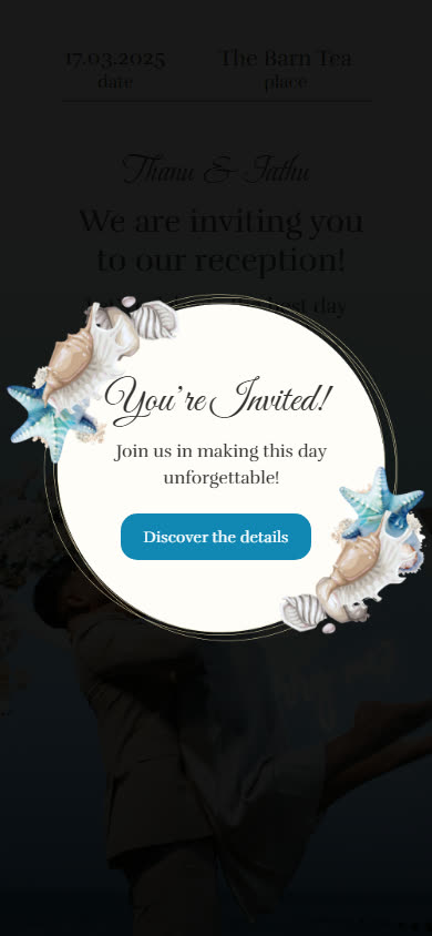 Seaside Destination Wedding Invitation