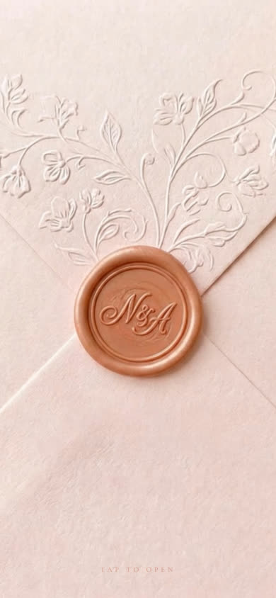 Blush Floral Save the Date