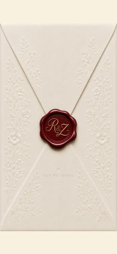 The Sacred Garden Wedding Invitation